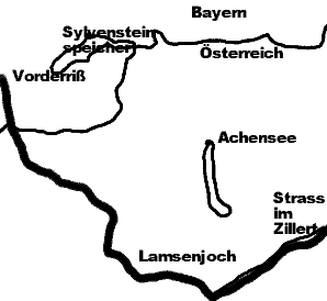 Karte Lamsenjoch