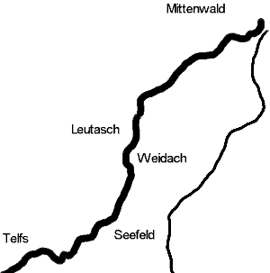 Landkarte Leutasch