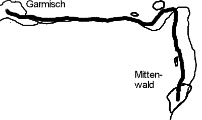 Karte Mittenwald