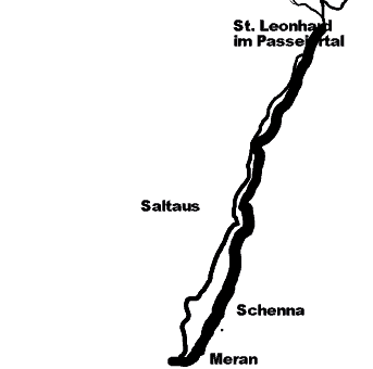 Landkarte Schenna