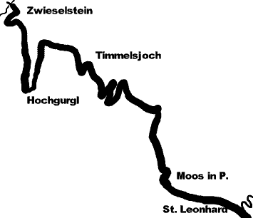 Landkarte Timmelsjoch