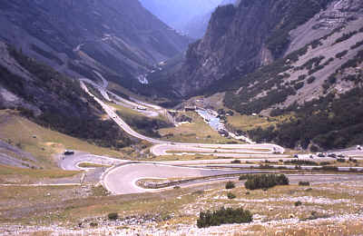 Abfahrt von Stilfser Joch