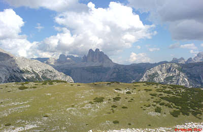 Blick auf die Drei Zinnen