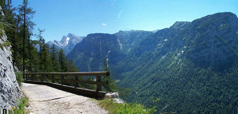 Blick vom Leitnweg zum Hochkalter.