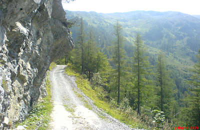 Auffahrt zum Oberhttensattel