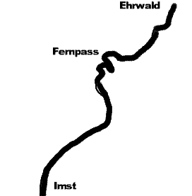 Karte Fernpass